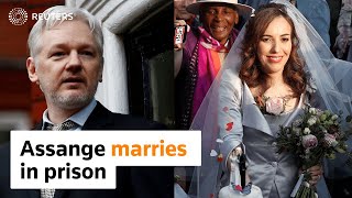 WikiLeaks founder Julian Assange marries at Belmarsh prison