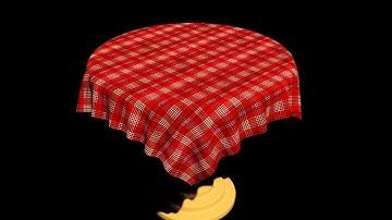 Table Cloth Simulation | Animation of Table Cloth
