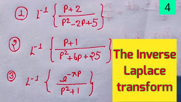 The Inverse Laplace transform important questions | lec 4 | study Milan