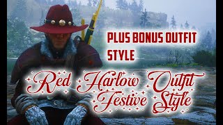 Red Harlow FESTIVE OUTFIT STYLE With BONUS OUTFIT l Red Dead Online