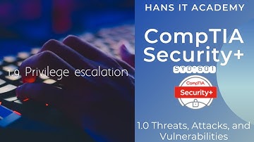 Domain 1.9: Privilege escalation - CompTIA Security+ SY0 601