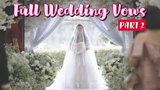 FULL WEDDING VOWS & CEREMONY of Ryan Jarina & Trina 