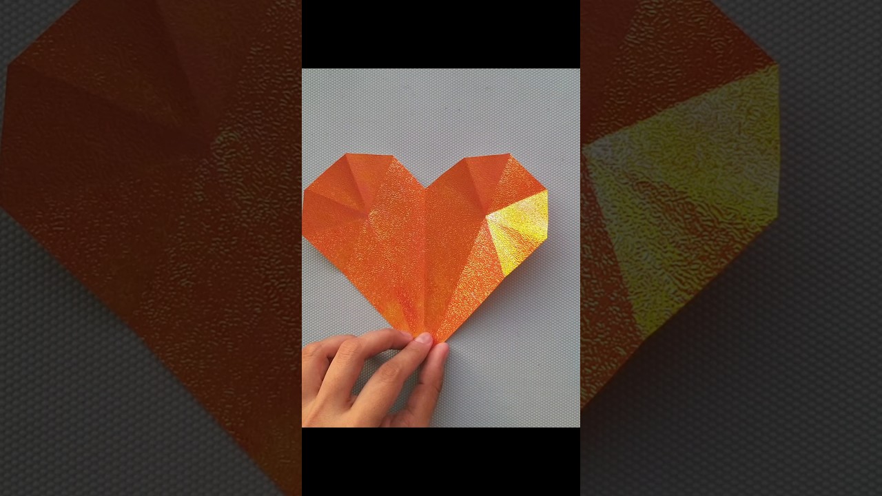 💖🧡Easy paper heart cutting 