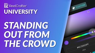 Set custom colors and styles using the Edit Theme settings in ReelCrafter’s Reel Builder