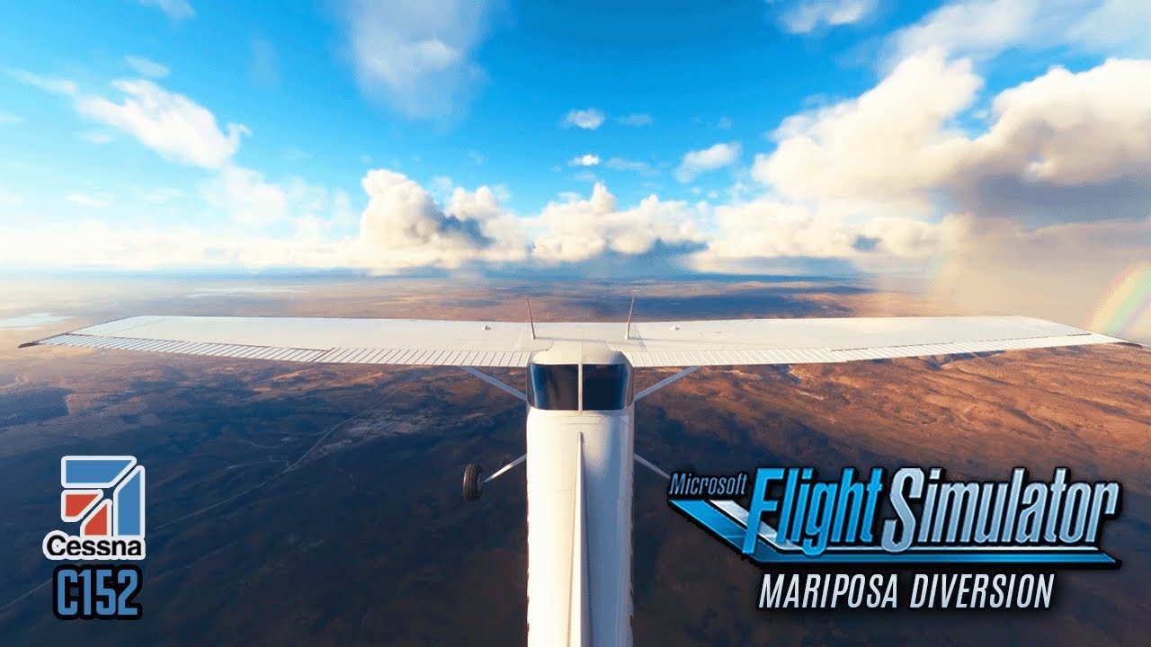 MSFS 2020 Cessna C152 VFR Flight Mariposa Diversion YouTube