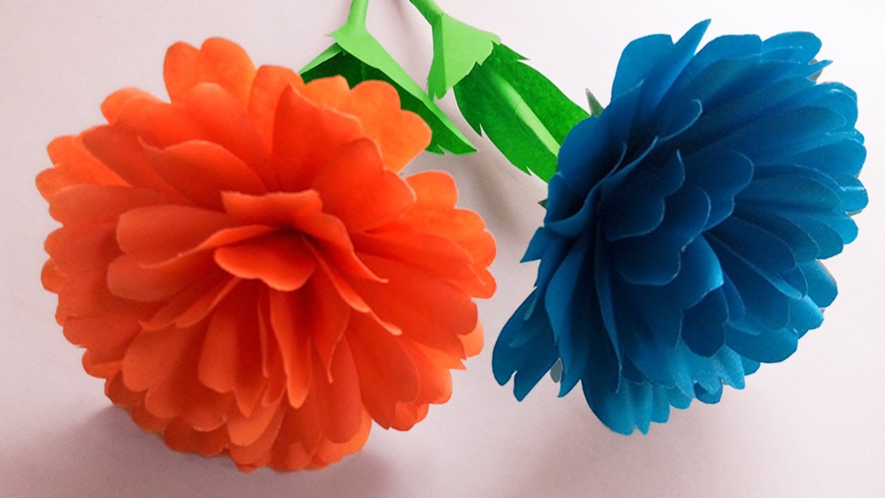 DIY Easy Ideas of Small Paper Flowers Making for home decor YouTube