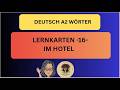 DEUTSCH A2 Wörter Lernkarten 16 - IM HOTEL