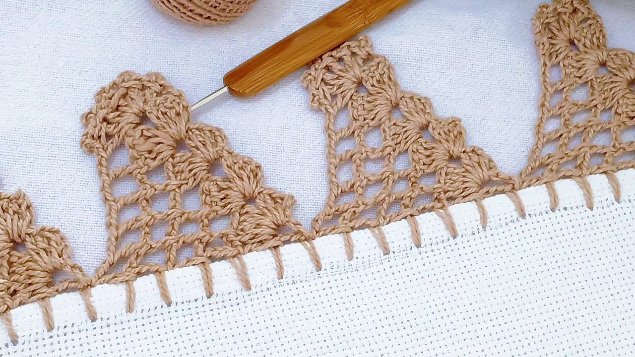 Bico de crochê carreira única fácil e econômico 