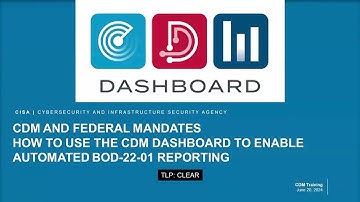 CDM and Federal Mandates