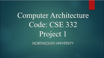 CSE332 Project -Implement basic R-Type instruction designing simple ALU and Register file.