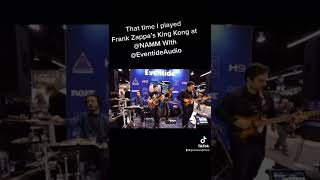 Playing Frank Zappa’s “King Kong” at NAMM 2020 with @SurrealMeasures #ProgFusion #TenorSax #HornBand