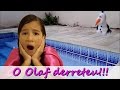 FROZEN - O OLAF DERRETEU NA PISCINA! NOS AJUDE A TERMINAR ESSA HISTRIA!