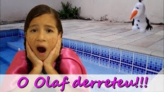 Frozen - O Olaf Derreteu Na Piscina Nos Ajude A Terminar Essa História