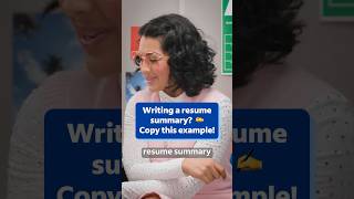 Write Your Resume Summary Like a Career Expert 🤩 Example Included! | #Indeed