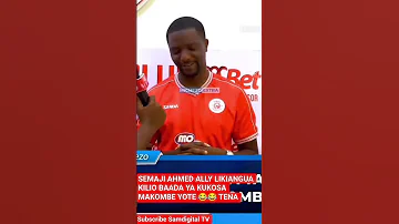 Ahmed Ally Aangua Kilio Kwa Uchungu Simba Yaukosa Ubingwa Tena 