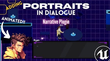 Adding dynamic PORTRAITS to your dialogue system in 2d game | Narrative Plugin | UE5 | Unreal Engine
