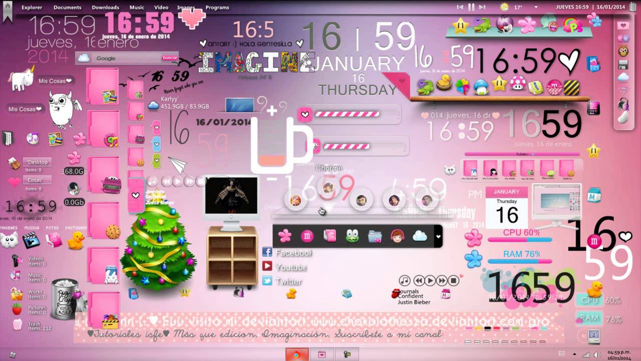 ϟTodos mis Skins de Xwidget - YouTube