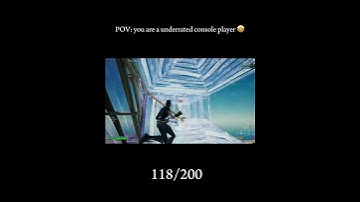 POV: you are a underrated console player 🤩 #fortnite #shorts