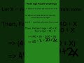 Math Age Challenge#short#