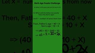 Math Age Challenge#short#