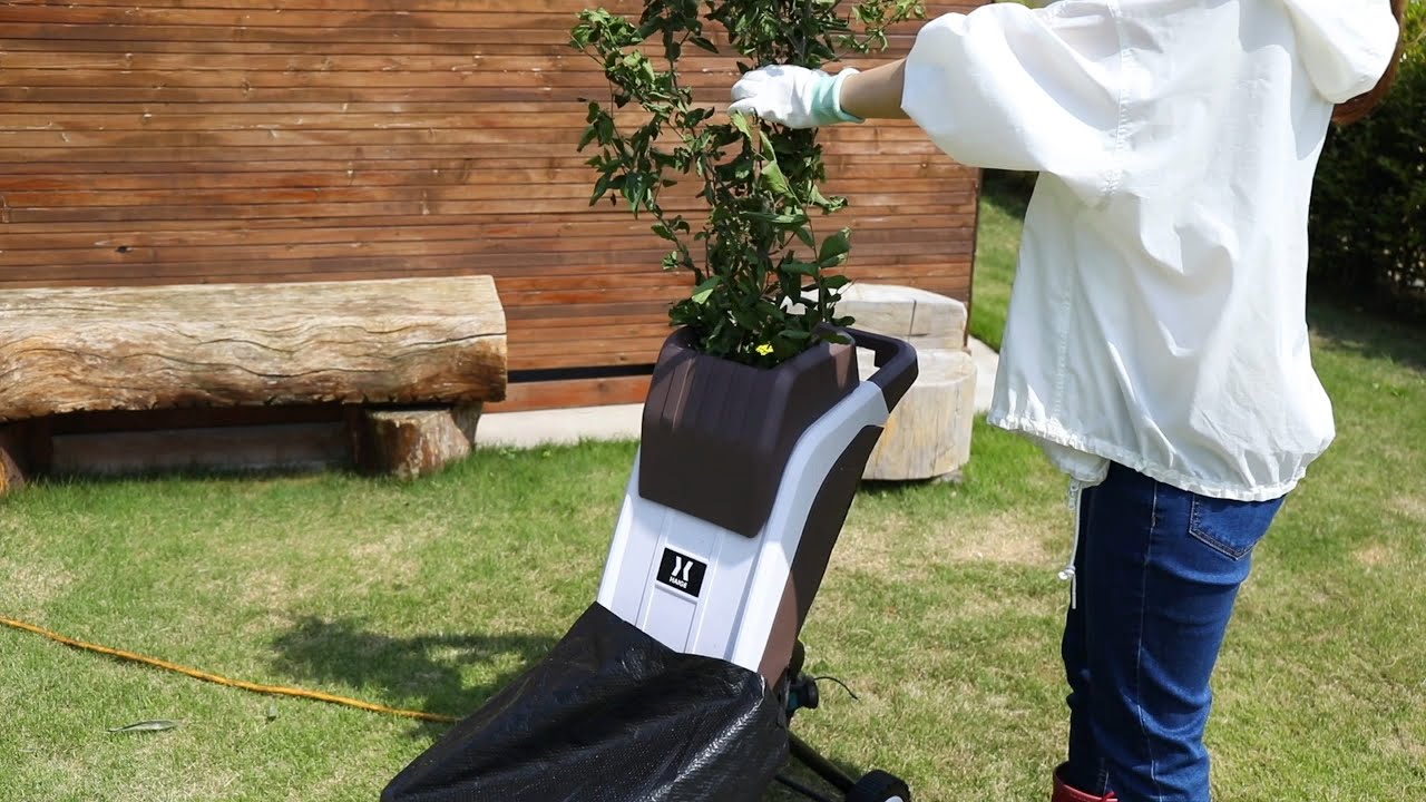 2023最新 電動 ガーデンシュレッダー 家庭用 ダストバッグ付き HG-BSLD01DA（延長コードセット） - 14