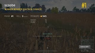 PlayerUnknowns Battlegrounds Sneks In Grass Winner Winner Chicken Dinner