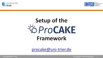 Setup of ProCAKE Demo Project