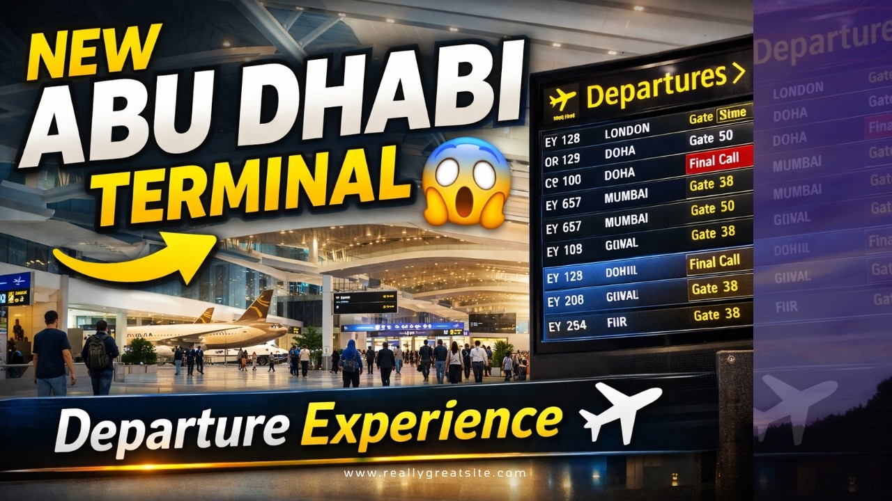Abu Dhabi Airport Departure Tour – Zayed Intl (Tips & What to Expect)