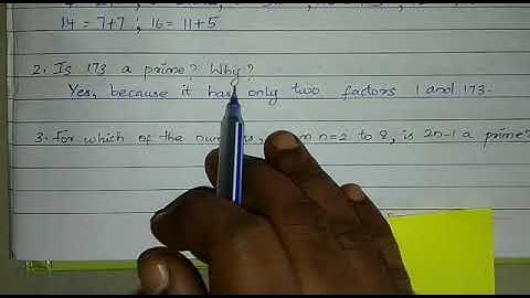 Exercise 1.3/ 3. For which of the numbers, from n=2 to 8, is 2n-1 a prime?
