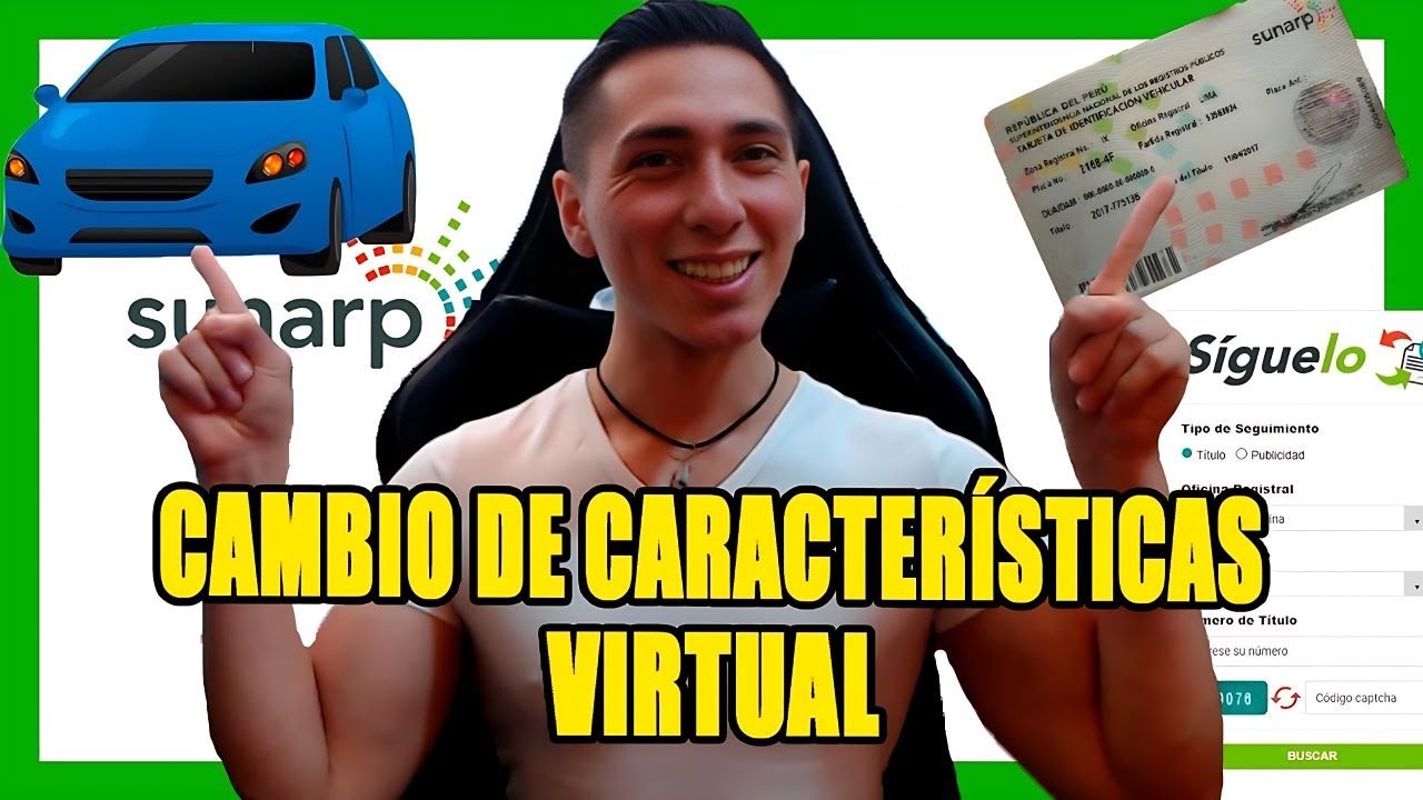 CAMBIO DE CARACTERÍSTICAS VEHICULAR sunarp VIRTUAL 2024 - TUTORIAL *Paso a Paso* 🚀
