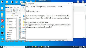 How to convert dat file to excel Parser 2.8 TriRozhka ( Script Editor Server+Client ) Part 1