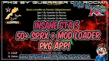 {GTA5 PS3 }50 SPRX MENUS + MOD LOADERS IN XMB PKG CFW/DEX/CEX [FREE DOWNLOAD]