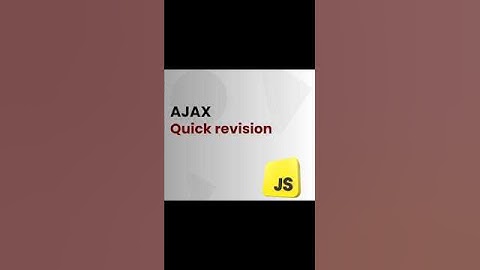 Can You Really Master AJAX in 1 Hour with This Quick Revision #feedshorts #coding #javascriptdev