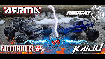 Arrma Notorious V6 vs Redcat Kaiju V1 Stunt Truck