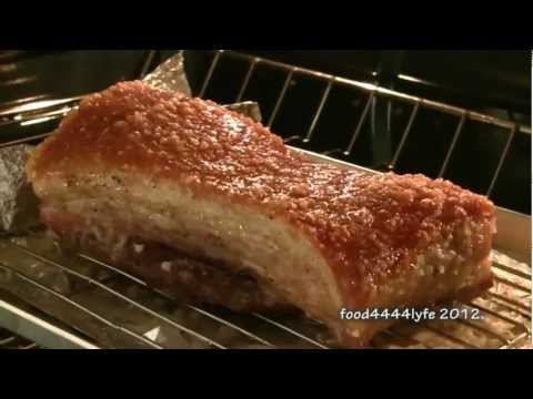 RECIPE: Home Made Chinese Roasted Pork Belly 脆皮燒肉
