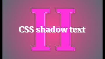 Css text shadow / stroke effect