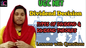 Dividend Theories | Types of Dividend | business Finance | NTA UGC NET/JRF COMMERCE