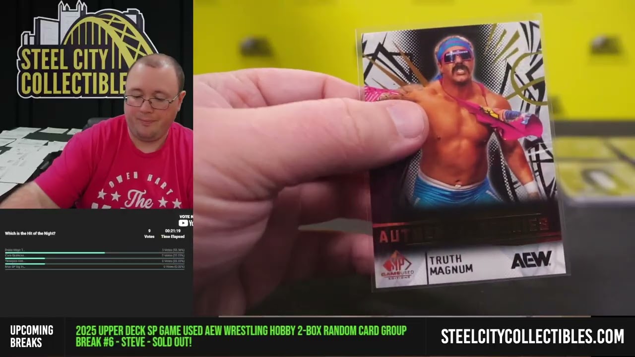 2025 Upper Deck SP Game Used AEW Wrestling Hobby 2-Box Random Card Group Break #6 - Steve