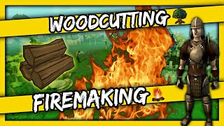 The Basics of Woodcutting & Firemaking [LEVELS 1-10] - The Runescape Noob #40
