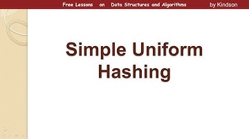 What is Simple Uniform Hashing?