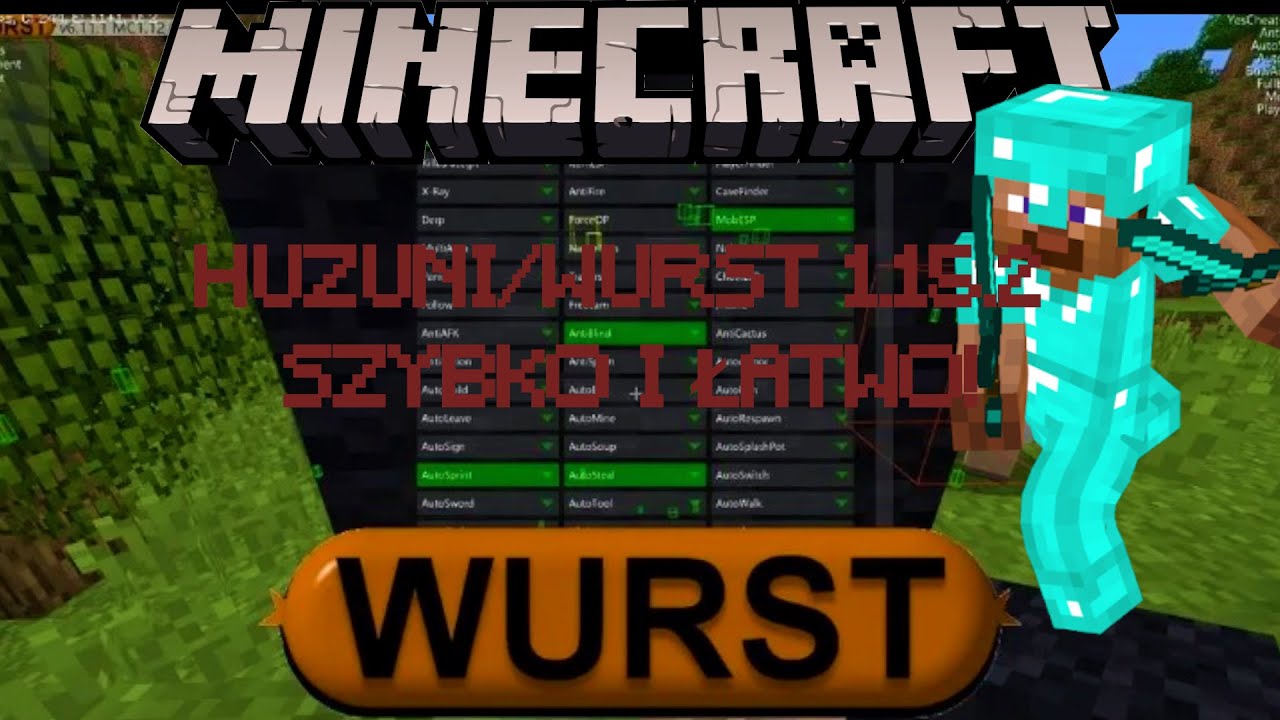 JAK POBRAĆ HUZUNI/WURST NA MINECRAFT 1.15.2!!|| SZYBKO I ŁATWO