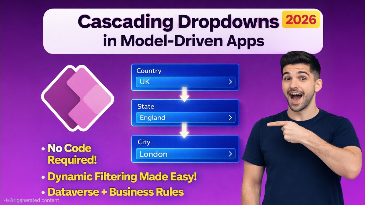 Cascading Dropdowns in Model-Driven Power Apps - YouTube