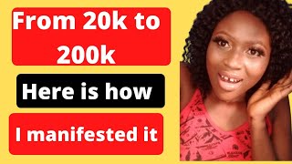 How I Manifested 200k using the law of assumption/ 3 tips to manifest #manifestmoney