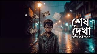 💔 শেষ দেখা | New Bangla Breakup Song 2025 | Heart Touching Sad Song | Official Lyrics Video