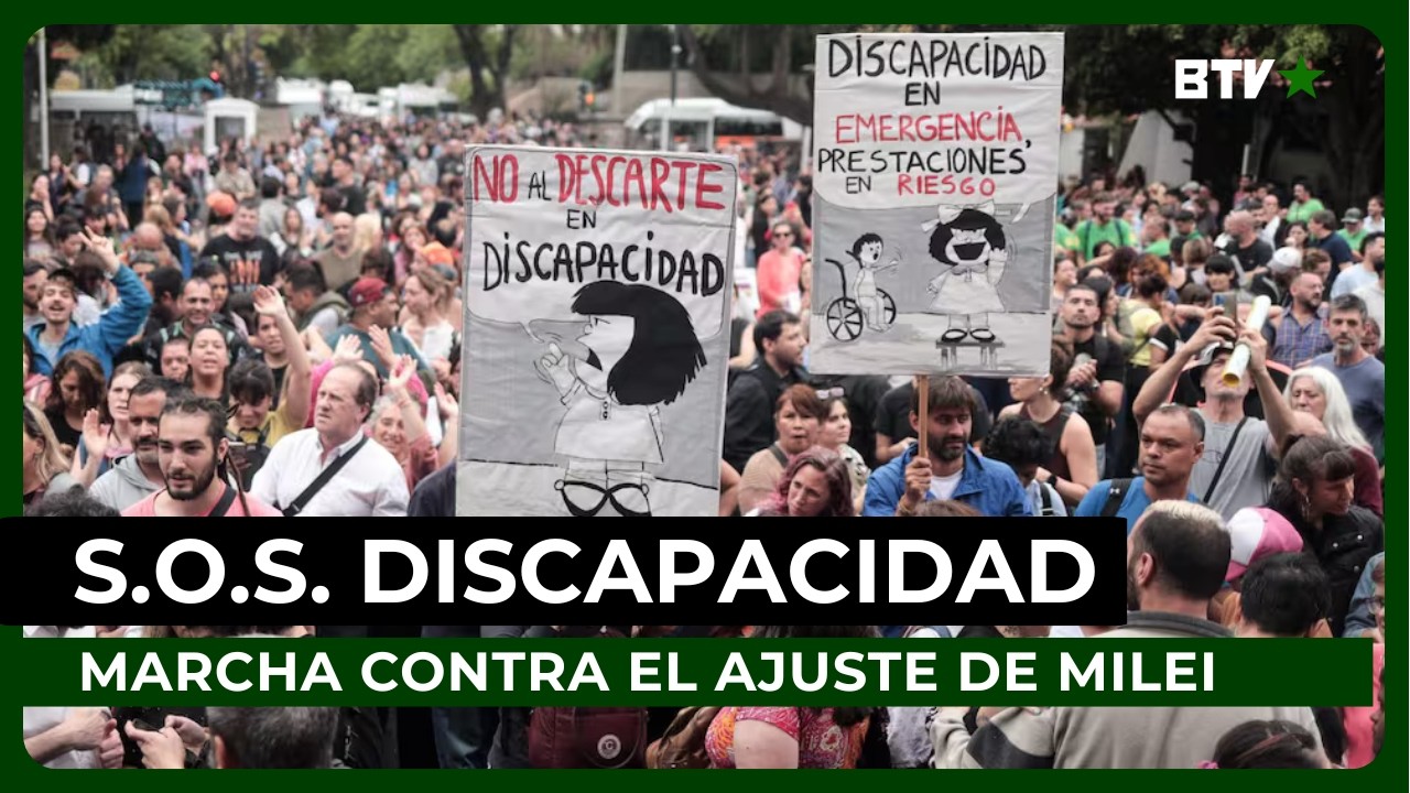 DISCAPACIDAD en EMERGENCIA: nueva marcha contra el AJUSTE DE MILEI ...