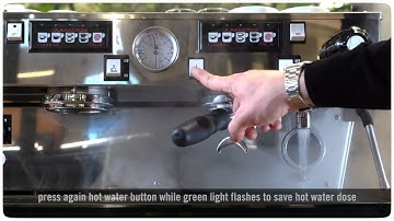 Linea Classic_ Tutorial on how to set the hot water dose