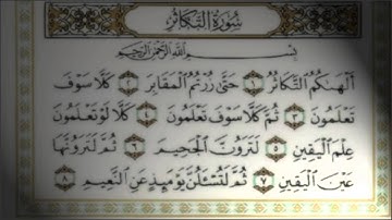 القرآن الكريم كاملاً الشيخ ماهر المعيقلي - سورة التكاثر - Holy Quran Al-Takathur - جودة عالية