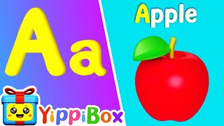 ABC Phonics Song with TWO Words 🍎🐜 for Preschoolers + More Nursery Rhymes  @YippiBox_Rhymes