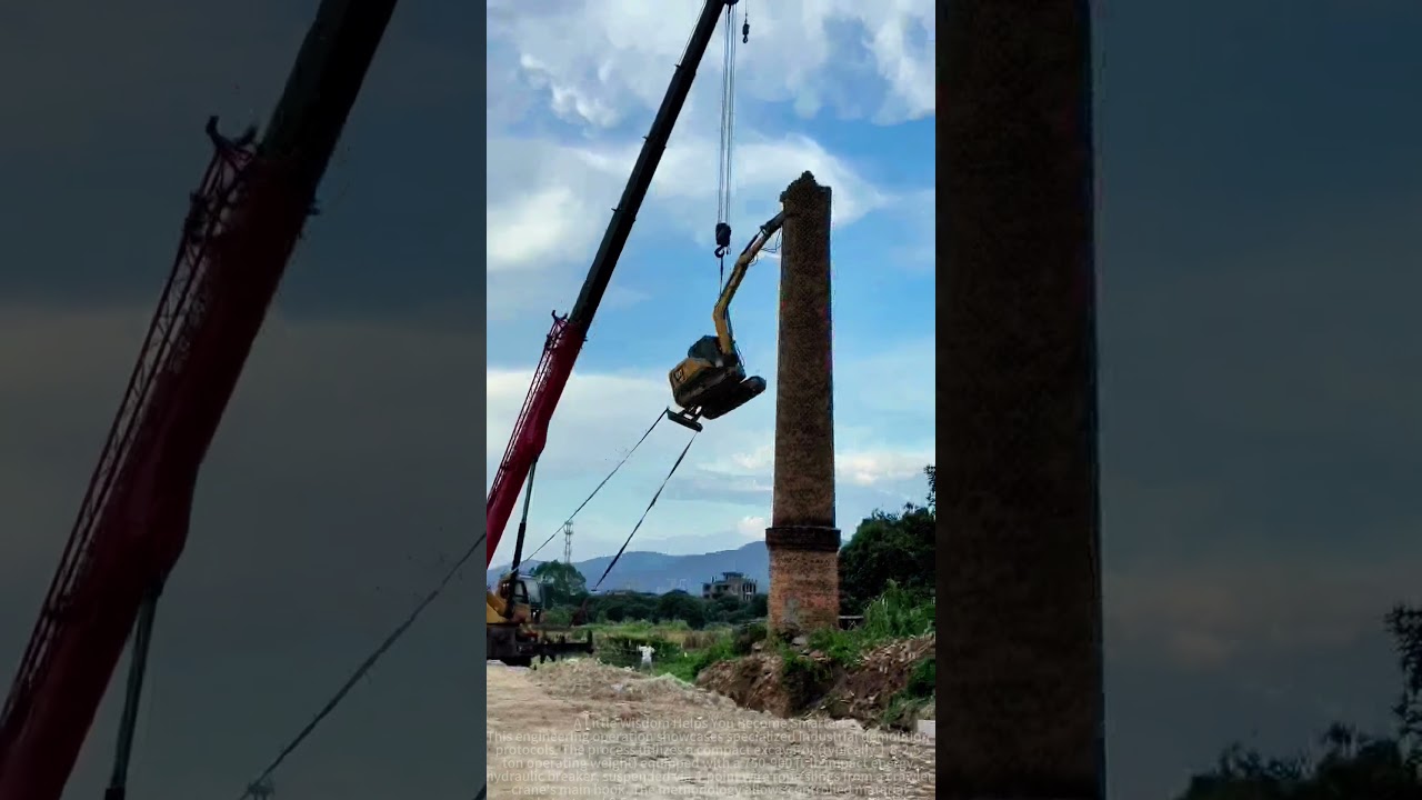 Chimney demolition operation technology