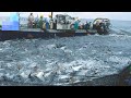 Amazing Net Fishing Under Ice Catch Hundreds Tons of Big Fish || Catching Super Giant Ocean Tuna
